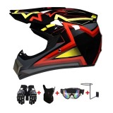 Cumpara ieftin Set Cască Inferno X cu Mănuși, Ochelari, Cagulă pentru Motociclete, Dirt Bike,