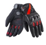 Cumpara ieftin Manusi barbati pentru scuter - motocicleta Racing/Naked vara Seventy model SD-N14 negru/rosu &ndash; degete tactile XXL (11 cm)