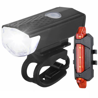 Set Lanterna LED NYTRO pentru Bicicleta si Trotineta, Far si Stop, 3 Functii Lumina, Acumulatori foto