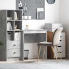VidaXL Birou Gri beton 70 x 40 x 76 cm Lemn compozit 869381