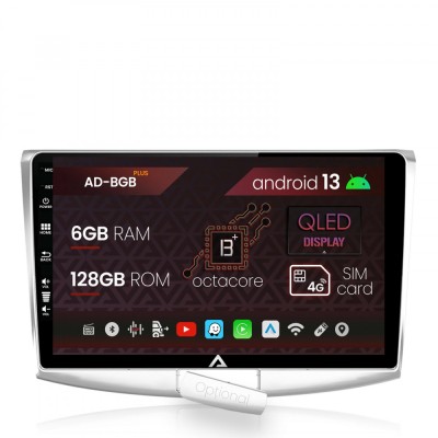Navigatie Volkswagen Passat B6 B7 CC, Android 13, B-Octacore 6GB RAM + 128GB ROM, 10.1 Inch - AD-BGB10006+AD-BGRKIT025 foto