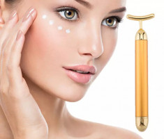 Aparat lifting facial, semiprofesional, impotriva ridurilor, cu vibromasaj foto