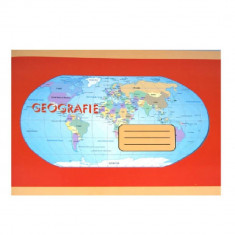 Caiet Geografie Format B5, 24 File, Dictando + Veline - Tip Special de Caiet Scolar