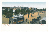 1464 - BRAILA, Market, Tramway, Romania - old postcard - unused, Necirculata, Printata