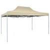 Pavilion Pliabil Gradina vidaXL 3x4.5m Alb Crem Impermeabil Protectie UV Cort Evenimente