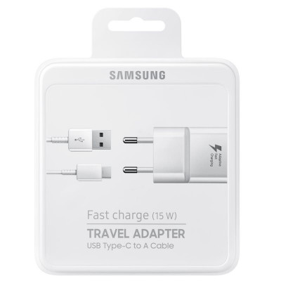 Incarcator retea Samsung Galaxy C9 Pro EP-TA20EWECGWW Fast Charging Alb foto