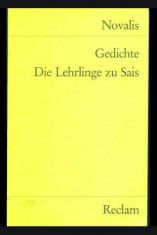 Die Lehrlinge zu Sais, Gedichte und Fragmente / Novalis foto