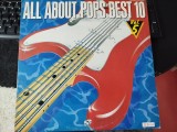 Vinil LP "Japan Press" ~~ PROMO ~~ VARIOUS - ALL ABOUT POPS BEST 10 vol.5 (VG++)