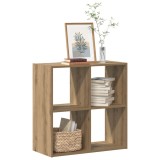 VidaXL Bibliotecă, stejar artizanal, 68,5x32x68,5 cm, lemn prelucrat 852833