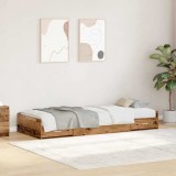 Cadru de pat cu depozitare Lemn Vechi 80 x 200 cm Lemn compozit, vidaXL