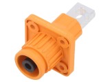 Amphenol Conector alimentare DC SurLok Plus 1 Pin 1.5kV UL94V-0 Portocaliu