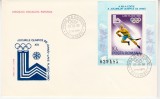 C12 - FDC Romania - JO iarna Lake Placid - colita dantelata - LP998 - 1979, Romania de la 1950, Sport