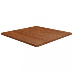 vidaXL Blat de masă pătrat maro &icirc;nchis 80x80x2,5 cm lemn stejar tratat