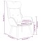 Scaun de relaxare, crem, material textil - 8