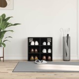 VidaXL Dulap pentru &Icirc;ncălțăminte Stejar Negru - 52.5 x 30 x 50 cm