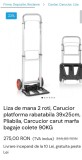Carucior rabatabil parkside 100 kg maxim sarcina