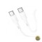 Cablu Date si Incarcare USB-C - USB-C HOCO X83 Victory 60W 1m Alb