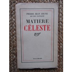 Mati&egrave;re C&eacute;leste&lrm; - Pierre Jean JOUVE EX LIBRIS BARBU BREZIANU