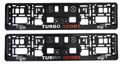 Suport numar inmatriculare TURBO SPORT 2buc./set TerraCars foto