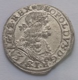 Leopold I, 3 Kreuzer 1668, Viena.