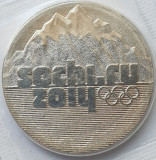 25 ruble 2011 Rusia, 2014 Winter Olympics, Sochi - Logo, unc, Europa