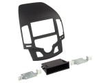 Cadru radio 2 DIN pentru Hyundai i30 - black/rubber-touch