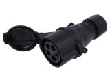 Conector alimentare AC trifazate AMPHENOL IP&amp;S 16A 415V mufă mamă 5 pini IP44