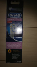 Set 2 rezerve Oral B Braun Sensitive Ultra Thin foto