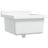 Cumpara ieftin Chiuveta lavoar pentru montare pe perete alb 40x40x24 cm rasina
