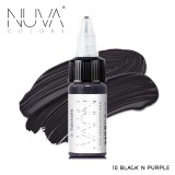 Tus Micropigmentare NUVA Colors 15ml - 10 Black N Purple, Microblading, Eyeliner, Sprancene, Personalizabil