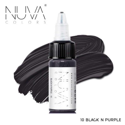 Tus Micropigmentare - NUVA Colors &amp;ndash; 15ml - 10 Black N Purple foto
