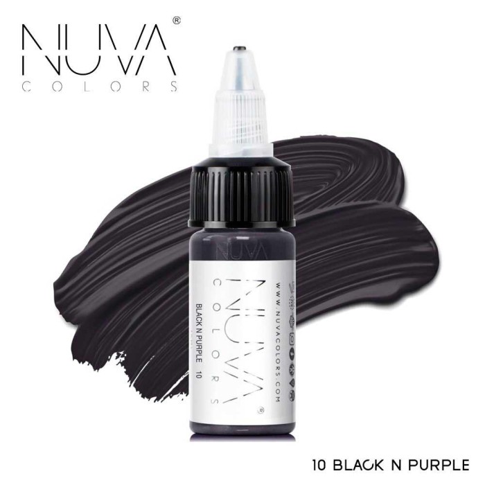 Tus Micropigmentare - NUVA Colors &ndash; 15ml - 10 Black N Purple
