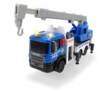 DICKIE TOYS CITY WORKER VEHICUL DE CONSTRUCTII CU LUMINI SI SUNETE MACARA ALBASTRA 17CM
