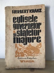 CULISELE GUVERNELOR SI STATELOR MAJORE - HERBERT KRANZ foto