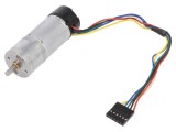 Motor DC cu Encodare și Transmisie 12V 34:1 Metal Gear 25x67mm