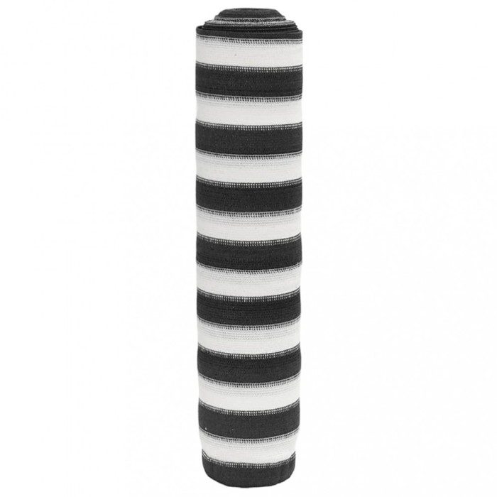 vidaXL Plasă protecție intimitate antracit/alb 1,2x25 m HDPE 150 g/m&sup2; 4003675