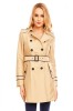 B435-155 Pardesiu vintage cu cordon in talie, M, M/L, XL
