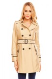 B435-155 Pardesiu vintage cu cordon in talie