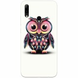 Husa silicon pentru Huawei P Smart 2019, Colorful Owl Illustration