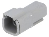 Conector cablu-cablu DTM 4 pini gri IP68