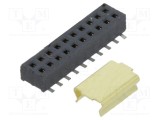 Conector şiruri pini mamă 20 pini 1,27mm aurit SMT SAMTEC