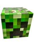 Set cuburi magnetice tip Minecraft 100 piese cutie verde cu figurine