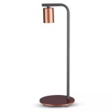 Lampa birou soclu e27 - bronz rosu, V-TAC