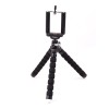 Mini trepied flexibil,filet universal 1 4 cu suport pentru telefon - Negru, Dactylion