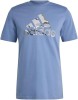 Tricou Barbati Adidas Camo Badge of Sport Graphic, Albastru, L, Poliester, Guler Rotund