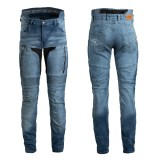 Pantaloni Moto Jeans Barbati W-TEC Grandus EVO cu Protectii CE Level 2, Ventilatie, Rezistenti Aramida