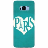 Husa silicon pentru Samsung S8 Plus, I Love Paris