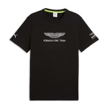 Aston Martin tricou de bărbați black Large Logo F1 Team 2026 - XL
