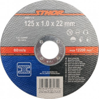 Disc debitat metale, Sthor 08171, dimensiune 125x1x22mm foto