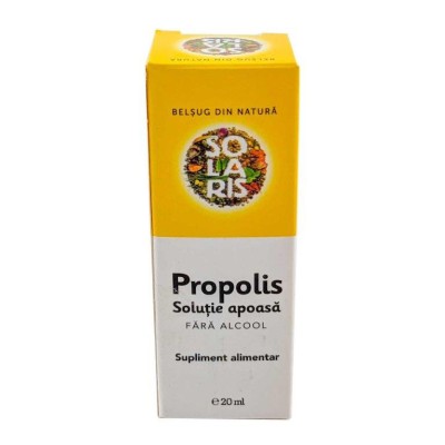 Solutie apoasa de propolis fara alcool 20ml solaris foto